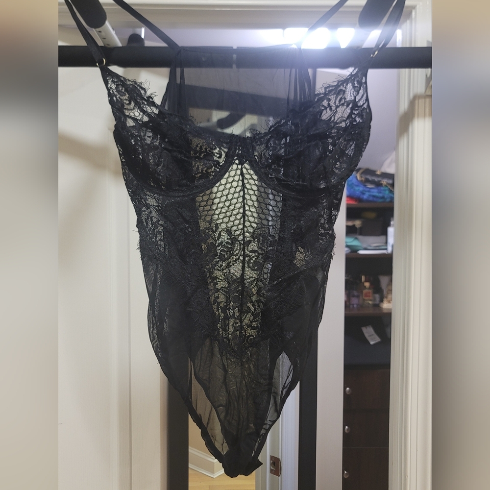 Black Lace Sheer Chemise